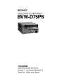 SONY BVWD75PS Manual de Servicio