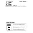 KENWOOD RC-206 Manual de Usuario