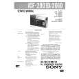 SONY ICF2001D Manual de Servicio