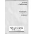 ARTHUR MARTIN ELECTROLUX RD2300W-1 Manual de Usuario