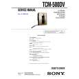 SONY TCM500DV Manual de Servicio