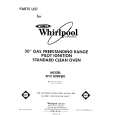 WHIRLPOOL SF3100SRW0 Catálogo de piezas