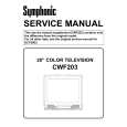 SYMPHONIC CWF203 Manual de Servicio