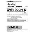 PIONEER DVR-920H-S/WVXU Manual de Servicio