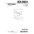 SONY BCRNWU1 Manual de Servicio