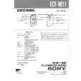 SONY ICFM11 Manual de Servicio