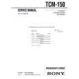 SONY TCM150 Manual de Servicio