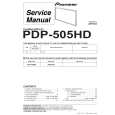 PIONEER PDP-505HD/KUC Manual de Servicio