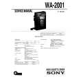 SONY WA2001 Manual de Servicio