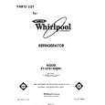 WHIRLPOOL ET16TK1MWR1 Catálogo de piezas