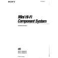 SONY MHC-3300CD Manual de Usuario