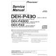 PIONEER DEH-P430-3 Manual de Servicio