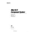 SONY MHC-3800 Manual de Usuario