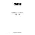 ZANUSSI ZPL7160 Manual de Usuario
