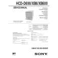 SONY HCD-XB600 Manual de Servicio