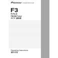 PIONEER F-F3-S/RLFPWXCN Manual de Usuario