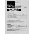PIONEER PD-TM1 Manual de Servicio