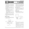 PIONEER SZ83D Manual de Usuario