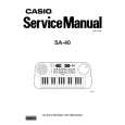 CASIO SA40 Manual de Servicio