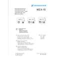 SENNHEISER MZA 10 Manual de Usuario