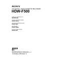 SONY HDW-F500 Manual de Servicio