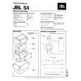 JBL JBLS4 Manual de Servicio