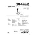 SONY SPPA60 Manual de Servicio