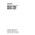 SONY RCP-700 Manual de Servicio