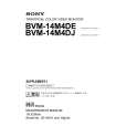 SONY BVM-14M4DJ Manual de Servicio