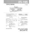 SONY CFS1110S Manual de Servicio