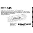 BLAUPUNKT RPD 545 Manual de Usuario