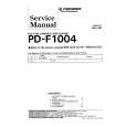 PIONEER PD-F904 Manual de Servicio