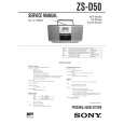SONY ZSD50 Manual de Servicio