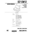 SONY ICFSW12 Manual de Servicio SONY ICFSW12 Manual de Servicio