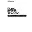 ROLAND SRV-2000 Manual de Usuario