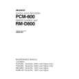 SONY PCM-800 Manual de Servicio