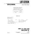 SONY LBTD205K Manual de Servicio