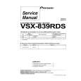 PIONEER VSX-839RDS Manual de Servicio
