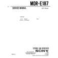SONY MDR-E187 Manual de Servicio