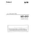ROLAND KR-650 Manual de Usuario