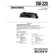 SONY XM-220 Manual de Servicio