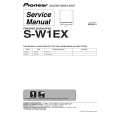 PIONEER S-W1EX/LFXTW1 Manual de Servicio