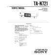 SONY TA-N721 Manual de Servicio
