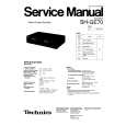 TECHNICS SHGE70 Manual de Servicio
