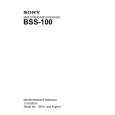 SONY BSS-100 Manual de Servicio