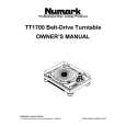 NUMARK TT1700 Manual de Usuario