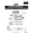JVC KDSX750 Manual de Servicio