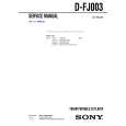 SONY DFJ003 Manual de Servicio