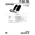 SONY IT-B5 Manual de Servicio