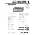 SONY CDXM670 Manual de Servicio